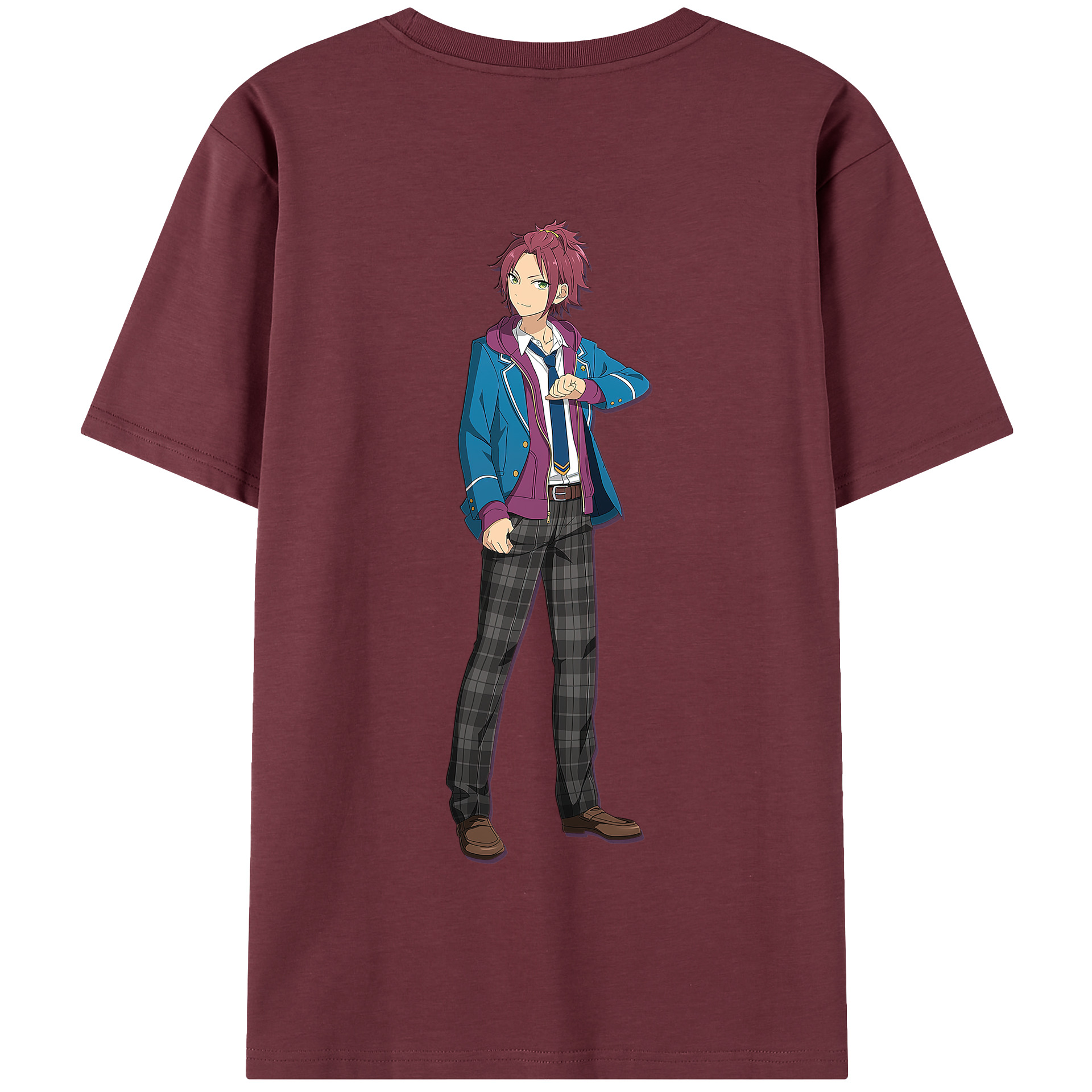 （画像用） あんさんぶるスターズ! Ensemble Stars 綿100％半袖Tシャツ（背面プリント）